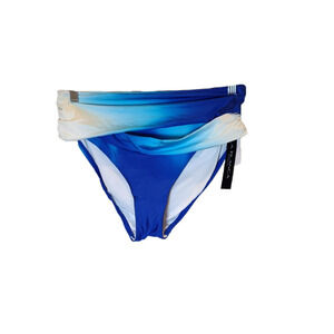 La Blanca Blue Ombre SAP UPF 50 Bikini Bottom Tummy Control 12 LB2LF97